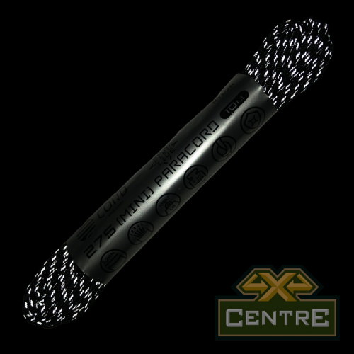 Паракорд 275 (мини) CORD nylon 10м световозвращающий (black)