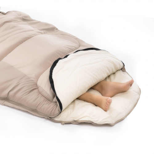 Мешок спальный Naturehike Oval PS200, 220х95 см, (правый) (ТК: +9°C), серый