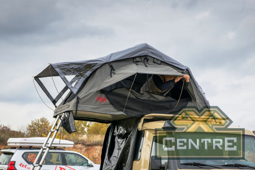 Палатка на крышу автомобиля РИФ Soft RT01-140 усиленная, тент серый