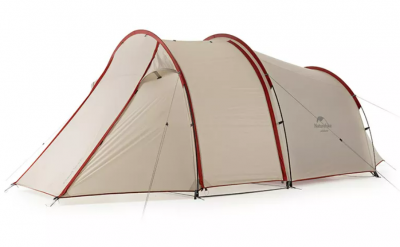 Палатка Naturehike Could Tourer  2-местная+ мотоцикл, алюминиевый каркас, серый