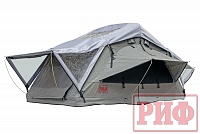 Палатка на крышу автомобиля РИФ Soft RT01-140 усиленная, тент серый