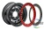 Диск усиленный УАЗ стальной черный 5x139,7 8xR16 d110 ET-19 с двойным  бедлоком (красный)