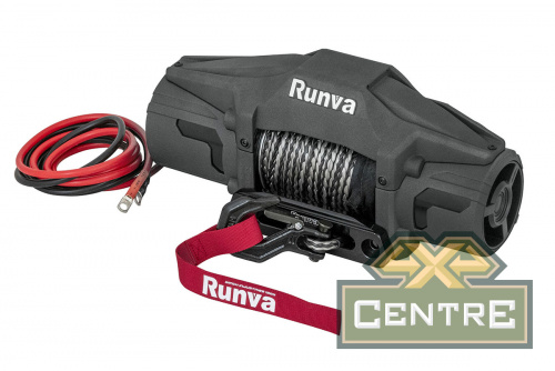 Лебёдка электрическая 12V Runva 6000 lbs 2500 кг (синтетический трос)