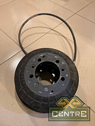 Задний тормоз левый для ГАЗ Соболь в сборе с тросом и барабаном