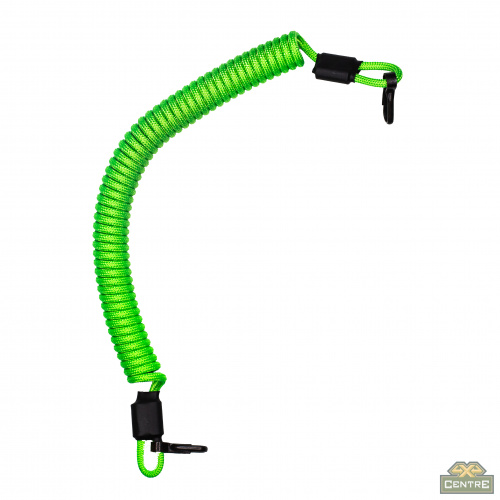 Страховочный тренчик CORD из паракорда с 2 карабинами (neon green)
