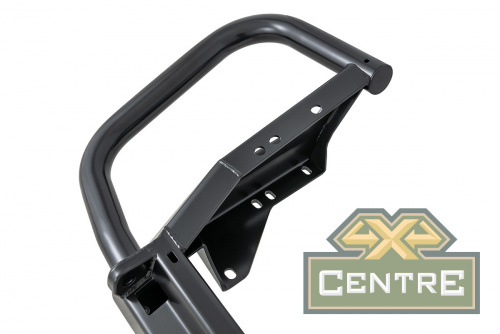 Бампер задний силовой/защита штатного бампера РИФ Toyota Land Cruiser 200 2007-2015 c квадратом под 