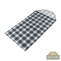 Вкладыш в спальный мешок с подголовником "СЛЕДОПЫТ - Universal" 190+25х9 см, фланель, цветная клетка