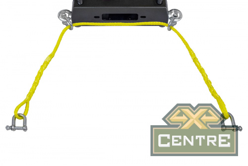 Лебёдка переносная РИФ 9.5XS c площадкой на цепях и проводами (в сборе) корот. барабан, стальн. Трос