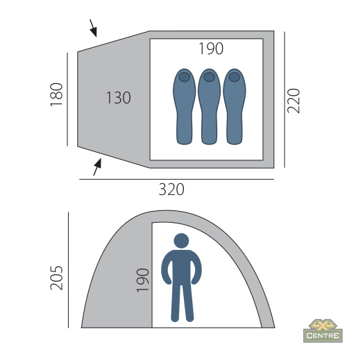 Палатка Arten Birdland (Синий)