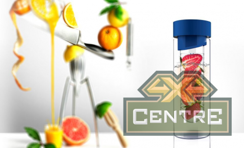 Бутылка FLAVOUR IT, 480 мл, серебряный/ синий