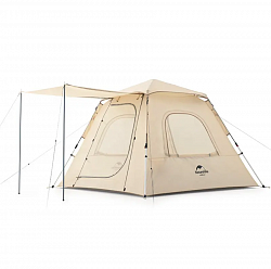 Палатка Naturehike Ango 3-местная, быстросборная, алюминиевый каркас, тент, хаки