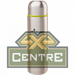 Термос ТОНАР 1200 мл. цвет - золотистый (дополнительная чашка)