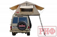 Палатка на крышу автомобиля РИФ Soft RT01-140, тент песочный