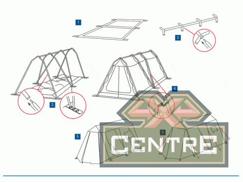 Палатка Alexika Victoria 10, 600x300x200 см. Зеленый