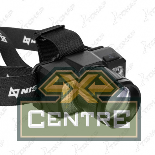 Фонарь налобный NISUS сенсорный 800 LM, IP43, USB