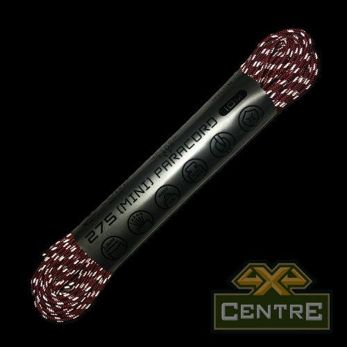 Паракорд 275 (мини) CORD nylon 10м световозвращающий (red)
