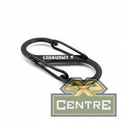 Карабин "СЛЕДОПЫТ" 9 см, двойной, сталь