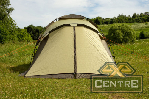 Палатка-автомат кемпинговая Maverick Family Comfort (бежевый / коричневый)