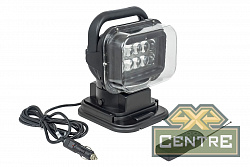 Фара-искатель 12V 50W LED с дистанционным управлением, черный (200х240х200мм)
