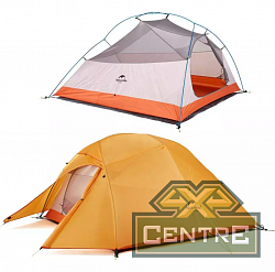 Палатка Naturehike Cloud Up 2-местная, алюминиевый каркас, оранжевый