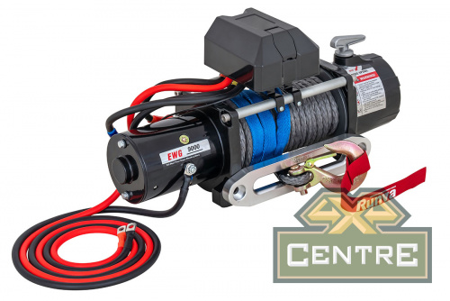 Лебёдка автомобильная электрическая 12V Magnum 9000 lbs 4200 кг (синтетический трос)