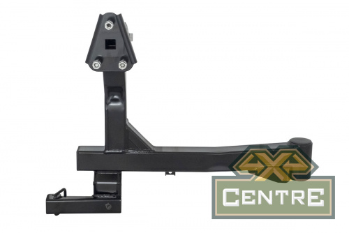 Бампер РИФ силовой задний Renault Duster 2021+ c квадратом под фаркоп, калиткой и подсветкой номера