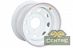 Диск OFF-ROAD-WHEELS Toyota/Nissan стальной белый 6x139,7 8xR15 d110 ET-19 (треуг.мелкий)