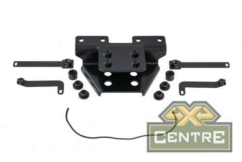 Бампер задний силовой/защита штатного бампера РИФ Toyota Land Cruiser 200 2007-2015 c квадратом под 