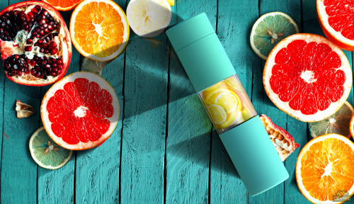 Бутылка FLAVOUR U SEE, 500 мл, бирюзовая