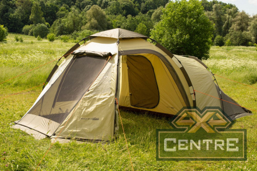 Палатка-автомат кемпинговая Maverick Family Comfort (бежевый / коричневый)