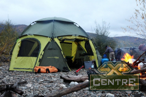 Шатёр автомат Maverick Cosmos 400 (хаки/желто-горчичный)