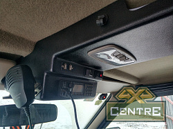 Консоль потолочная для установки р/c УАЗ Патриот 2007-2013, вырез под р/c 140х40 мм, черная