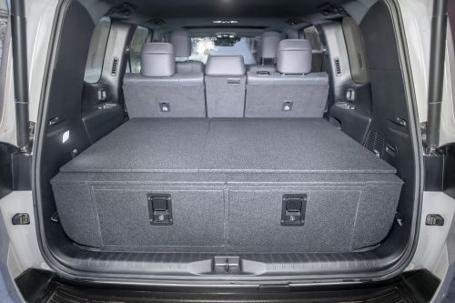 Органайзер для Toyota Land Cruiser 300 (2 выдв.ящика+клав.замки+спальник)