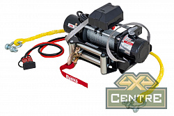 Лебёдка переносная РИФ 12000 c квадратом для фаркопа, стальной трос (облегченная) купить онлайн по выгодной цене