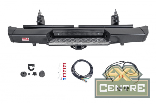 Бампер РИФ силовой задний Mitsubishi L200 2019+ с квадратом под фаркоп