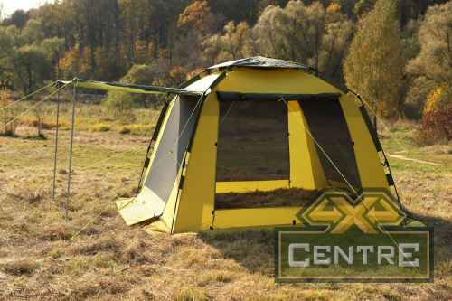 Шатёр автомат Maverick Fortuna 300 (хаки/желто-горчичный)