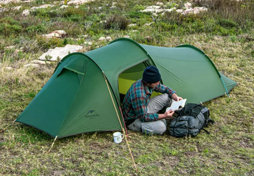 Палатка Naturehike Opalus 2-местная, алюминиевый каркас, зеленый