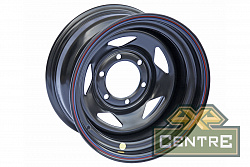 Диск OFF-ROAD-WHEELS Toyota/Nissan стальной черный 6x139,7 8xR15 ET-19 (треуг.)