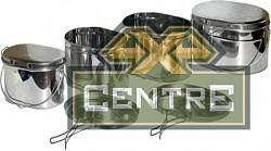 Набор низких котелков - 4шт. (2,2; 3,3; 4,5; 6,0 л.) с крышками, матрешка