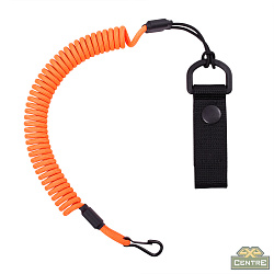 Страховочный тренчик CORD из паракорда с креплением на ремень и карабином (orange)
