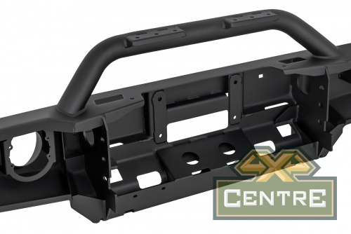 Бампер РИФ силовой передний JAC T6, SOLLERS ST6 под штатные фары, с центральной защитной дугой, стан