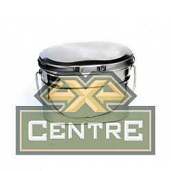 Котелок туристический 12,5 л., низкий, нержавеющая сталь, крышка с ручками