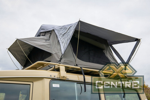 Палатка на крышу автомобиля РИФ Soft RT01-140 усиленная, тент серый