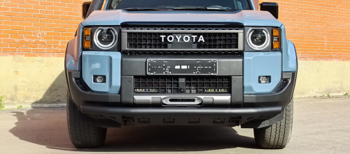 Бампер РИФ силовой передний Toyota Land Cruiser Prado 250 c защитой радиатора