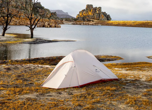 Палатка Naturehike Cloud Up Si 1-местная, алюминиевый каркас, сверхлегкая, серо-красный