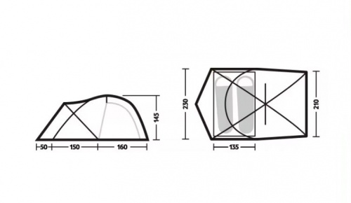 Палатка Naturehike SHAN DI, 2-местная, коричневая