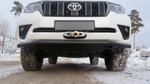 Бампер РИФ силовой передний Toyota Land Cruiser Prado 150 2013-2017 c защитой радиатора