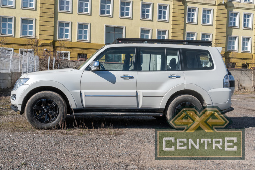 Багажник экспедиционный (платформа) алюминиевый РИФ 1150x2080 мм для Mitsubishi Pajero IV (с крепежом)