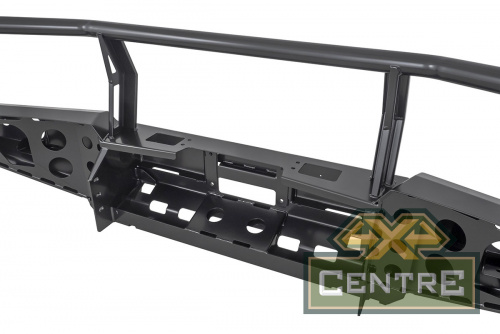 Бампер РИФ силовой передний Toyota Land Cruiser 200 2007-2015 c доп. фарами, защитной дугой и защито