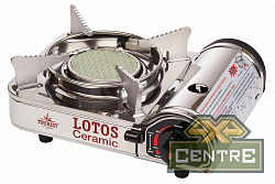 Плита газовая LOTOS CERAMIC портативная, керамическая, в кейсе